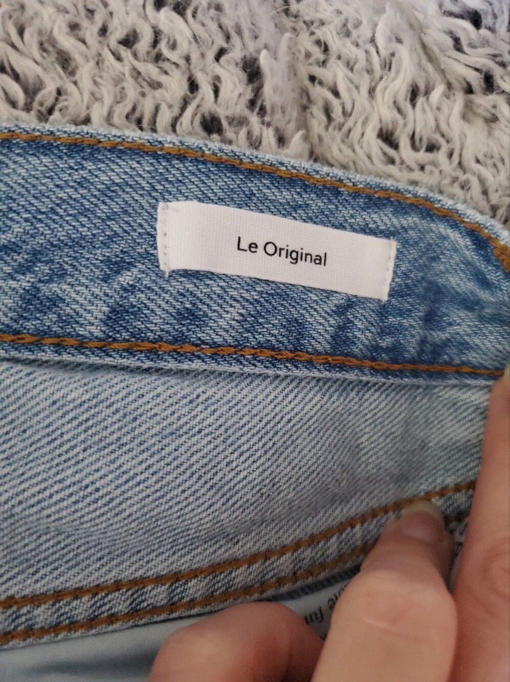 Frame Denim Light Blue Le Original High-Rise Straight Distressed Jeans size 28 - Picture 5 of 6